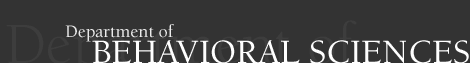 Department of Behavioral Sciences