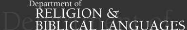 Department of Religion & Biblical Languages