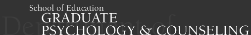 Department of Graduate Psychology and Counseling