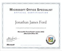 MOUS Powerpoint Certificate
