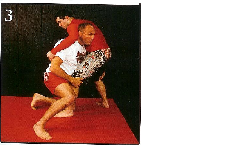 Randy Couture finishing the takedown