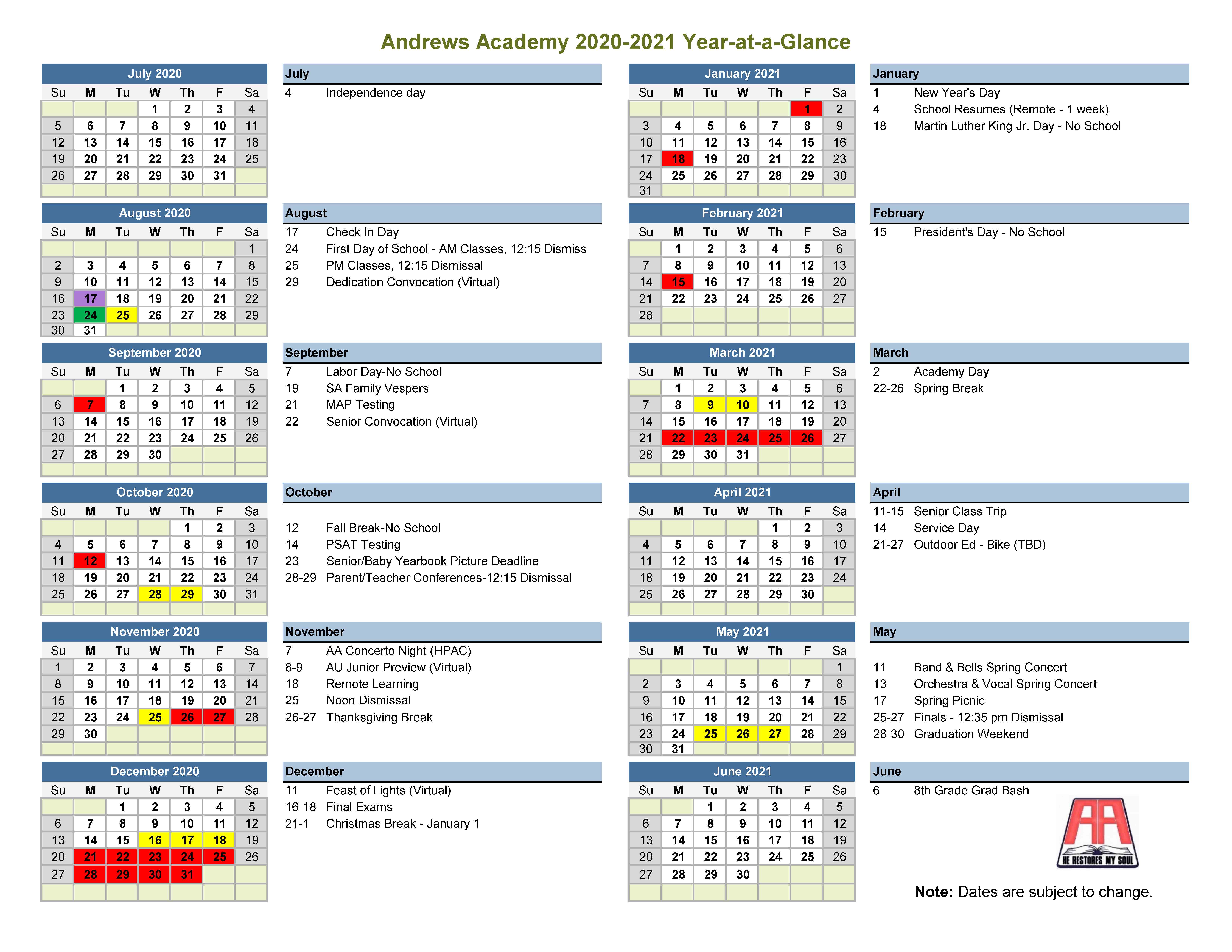 St. Andrews University Calendar Customize and Print
