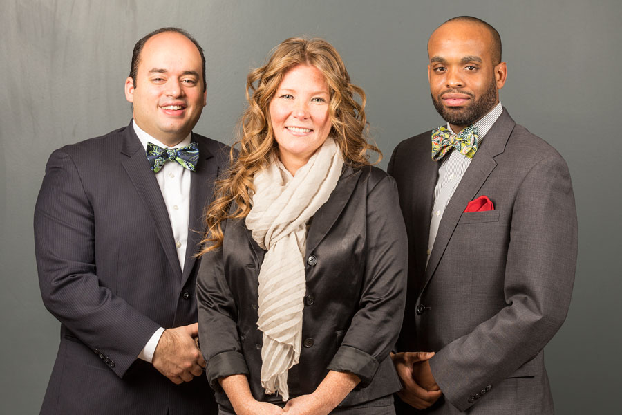 Chaplains Jose Bourget, June Price and Michael Polite