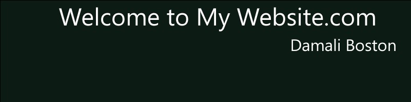 Welcome to my Website.com