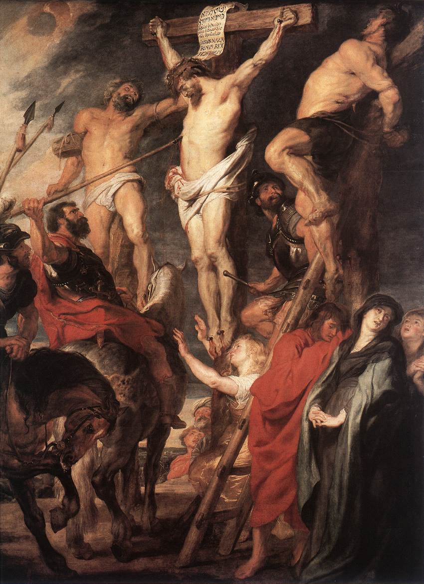 Rubens, Christ on Cross between Two Thieves; or Thrust with Lance