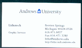 Most business cards have a distinctly serious 
look.