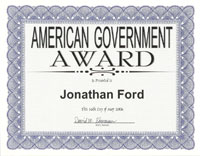 American Government Certificate