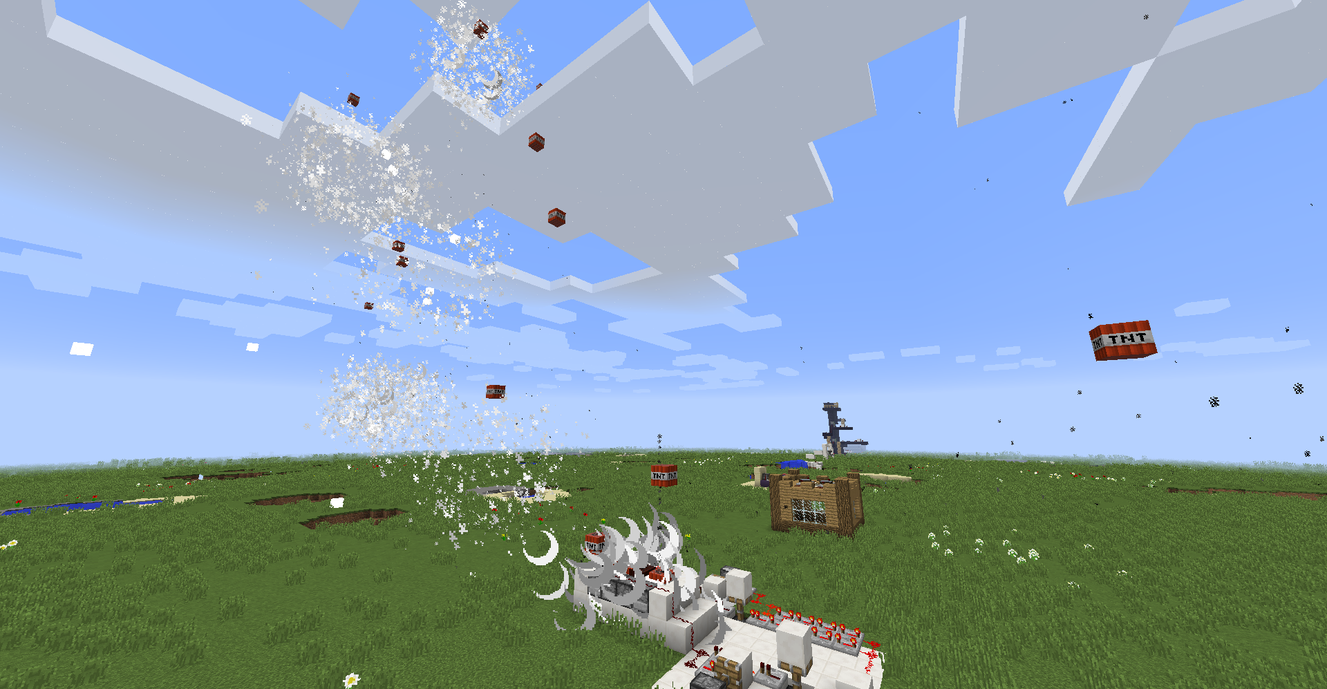 The cannon in action!
