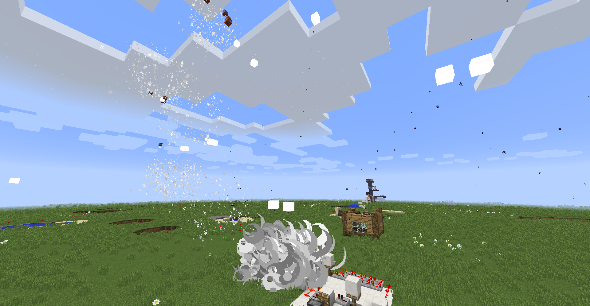 The cannon in action!
