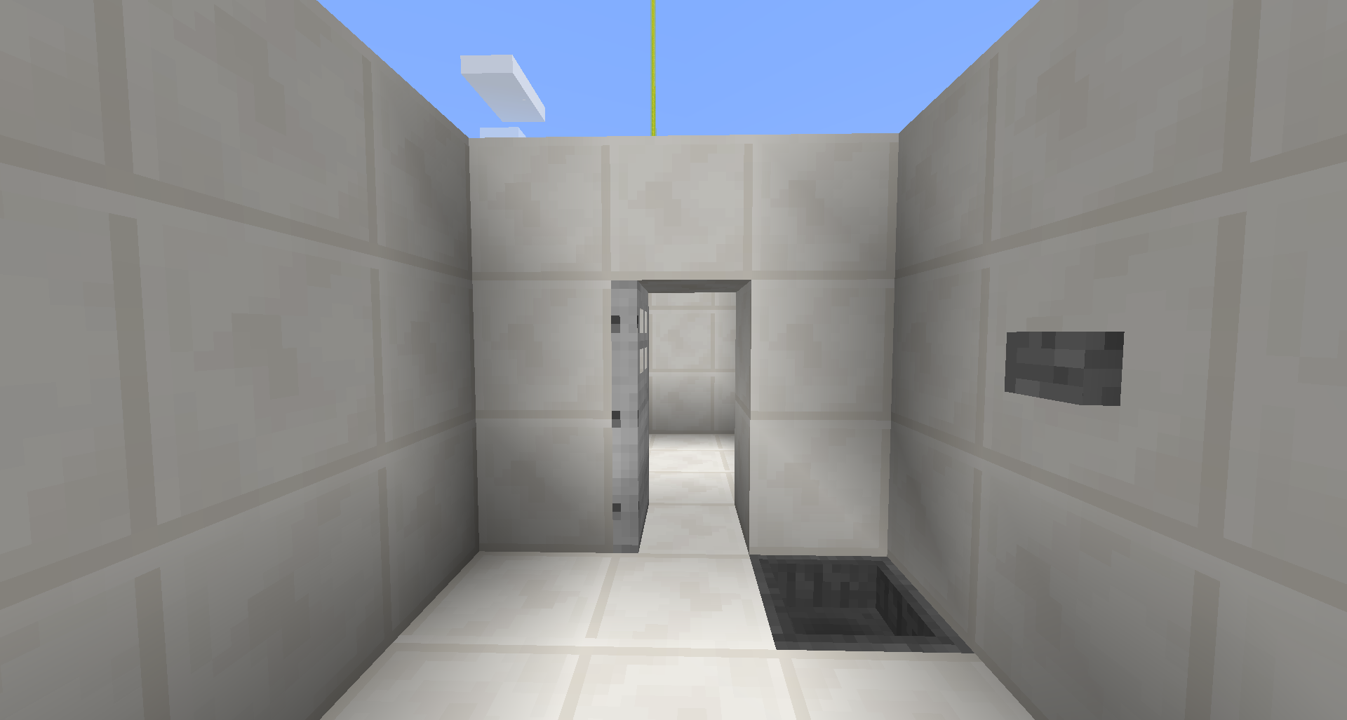 The door open when an item is dropped into the hopper.