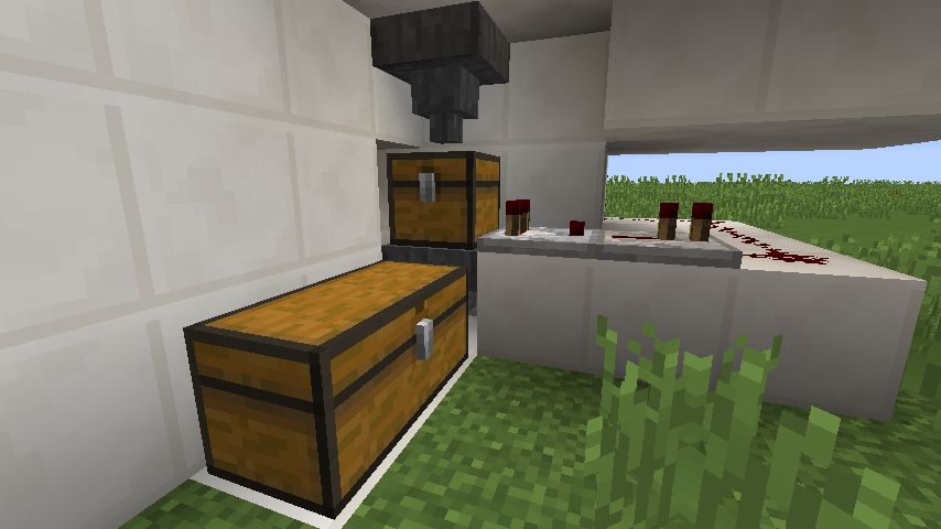 The comparator measuring the chest.