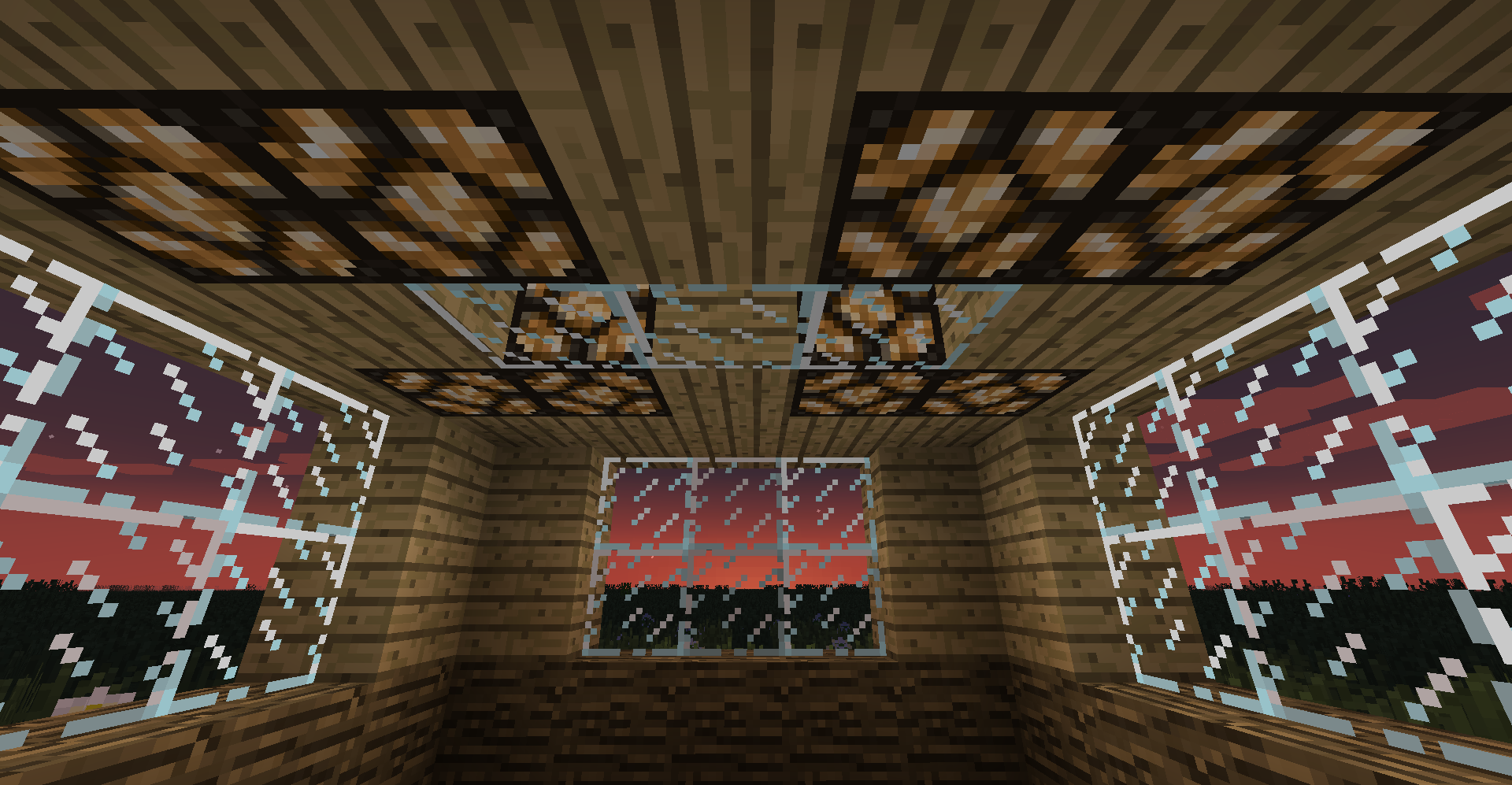 The lights on inside.