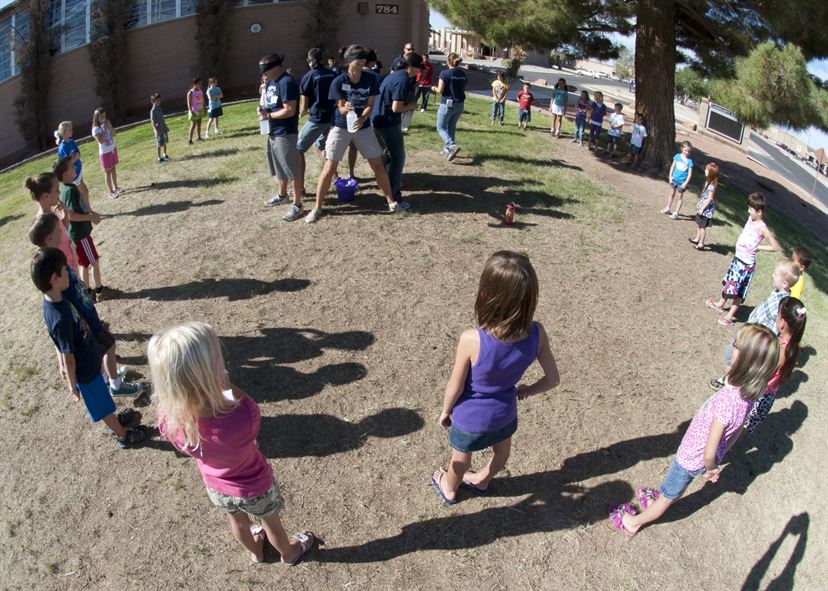 Children in circle