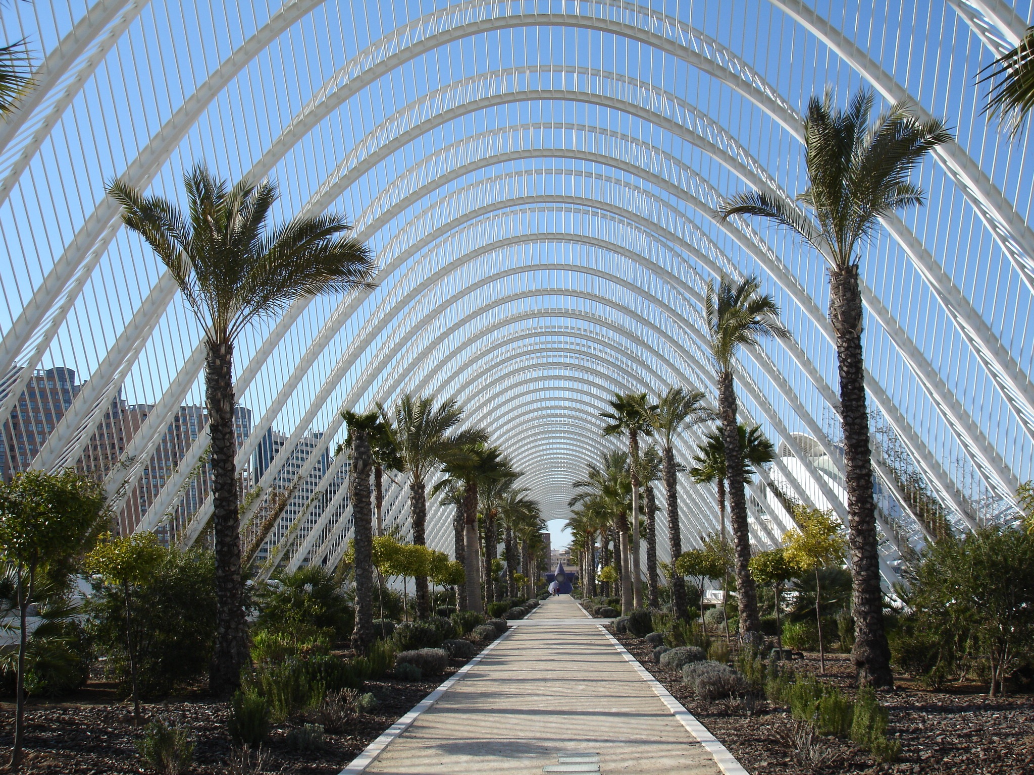 L'Umbracle sculpture garden in Valencia, Spain