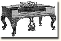 Square overstrung piano