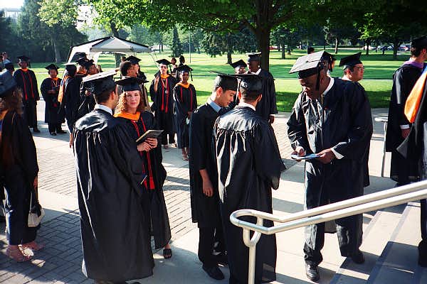 George college graduation photo 